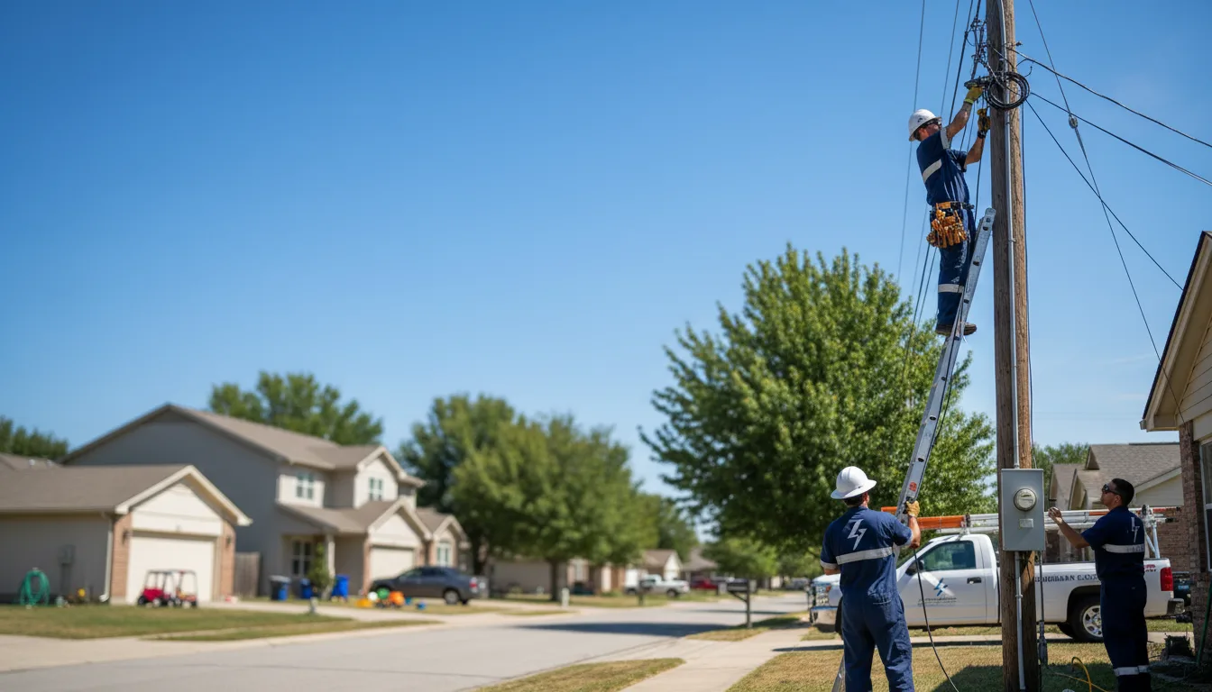 Residential electrician providing installation services in Miller, SD